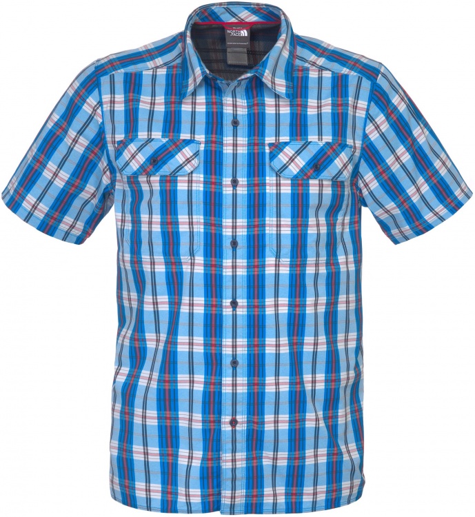 The North Face Mens Pine Knot Short Sleeve Shirt The North Face Mens Pine Knot Short Sleeve Shirt Farbe / color: drummer blue plaid ()