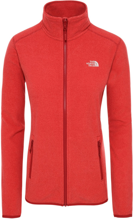 The North Face Womens 100 Glacier Full Zip The North Face Womens 100 Glacier Full Zip Farbe / color: cardinal red/juicy red stripe ()
