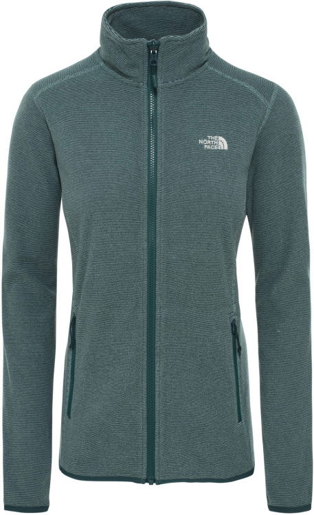 The North Face Womens 100 Glacier Full Zip The North Face Womens 100 Glacier Full Zip Farbe / color: ponderosa green/trellis green stripe () The North Face Womens 100 Glacier Full Zip The North Face Womens 100 Glacier Full Zip Farbe / color: ponderosa green/trellis green stripe ()