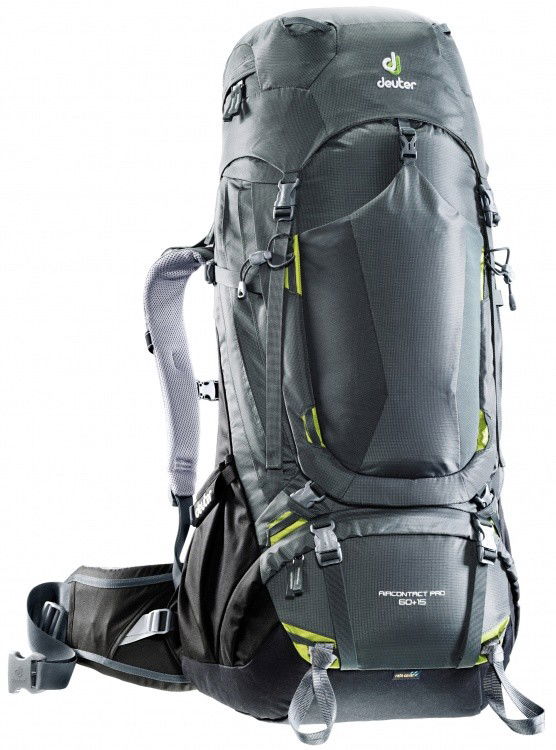 Deuter Aircontact Pro 60+15 Deuter Aircontact Pro 60+15 Farbe / color: graphite-black () Deuter Aircontact Pro 60+15 Deuter Aircontact Pro 60+15 Farbe / color: graphite-black ()