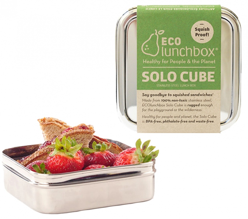 EcoLunchbox rechteckige Brotdose aus Edelstahl 