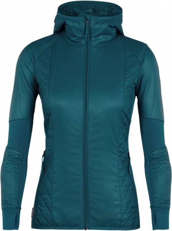 Icebreaker Helix LS Zip Hood Women Icebreaker Helix LS Zip Hood Women Farbe / color: kingfisher/jet heather () Icebreaker Helix LS Zip Hood Women Icebreaker Helix LS Zip Hood Women Farbe / color: kingfisher/jet heather ()