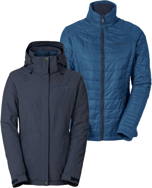 VAUDE Womens Caserina 3in1 Jacket VAUDE Womens Caserina 3in1 Jacket Farbe / color: eclipse fjord ()