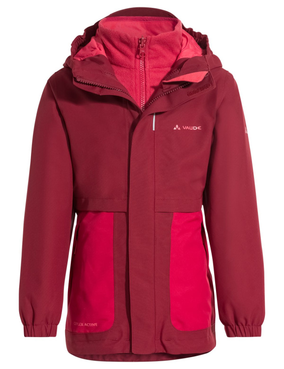 VAUDE Kids Campfire 3in1 Jacket Girls VAUDE Kids Campfire 3in1 Jacket Girls Farbe / color: salsa ()