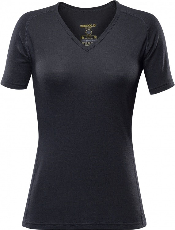 Devold Breeze Woman T-Shirt V-Neck Devold Breeze Woman T-Shirt V-Neck Farbe / color: black ()