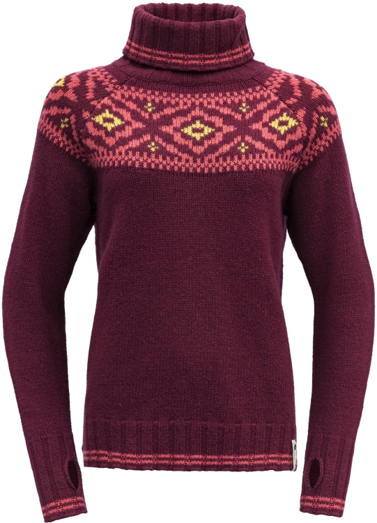 Devold Ona Woman Round Sweater Devold Ona Woman Round Sweater Farbe / color: beetroot ()