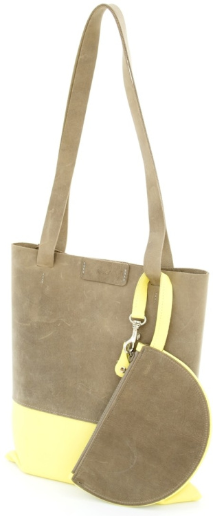 Haeute Shopper Para Haeute Shopper Para Farbe / color: steingrau/zitronengelb ()