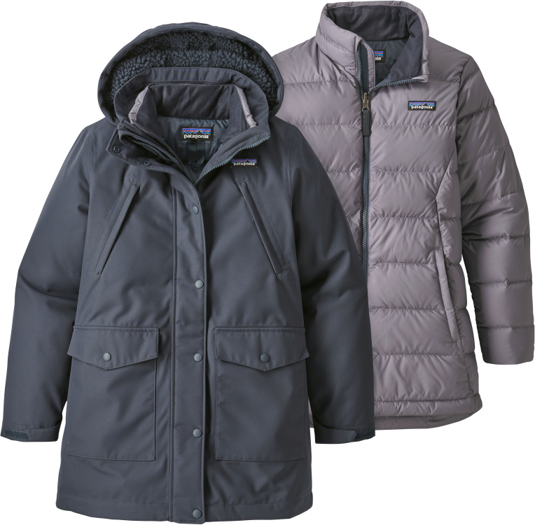 Patagonia Girls Tres 3-in-1 Parka Patagonia Girls Tres 3-in-1 Parka Farbe / color: smolder blue ()