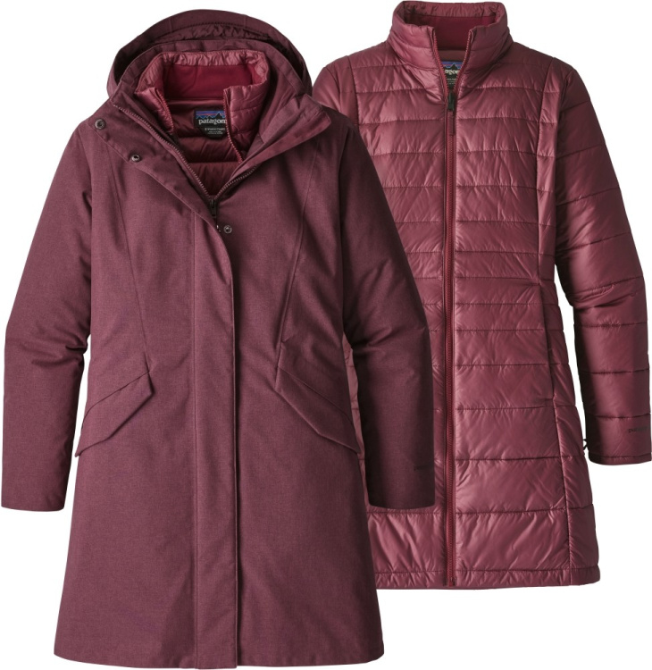 Patagonia Womens Vosque 3-in-1 Parka Patagonia Womens Vosque 3-in-1 Parka Farbe / color: dark currant ()