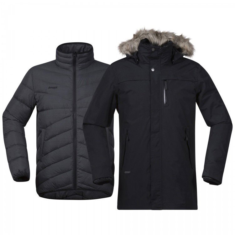 Bergans Sagene 3 in 1 Jacket Bergans Sagene 3 in 1 Jacket Farbe / color: black/solid charcoal () Bergans Sagene 3 in 1 Jacket Bergans Sagene 3 in 1 Jacket Farbe / color: black/solid charcoal ()