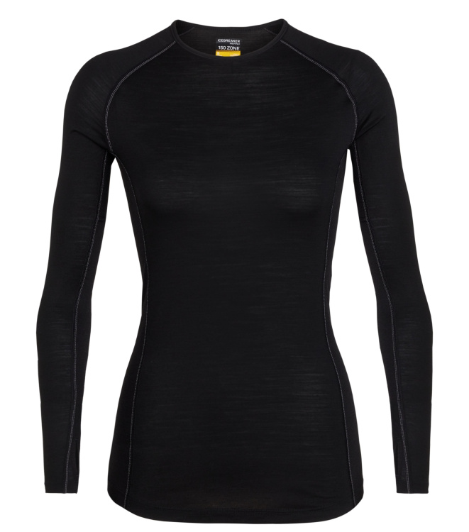 Icebreaker 150 Zone LS Crewe Women Icebreaker 150 Zone LS Crewe Women Farbe / color: black/mineral ()