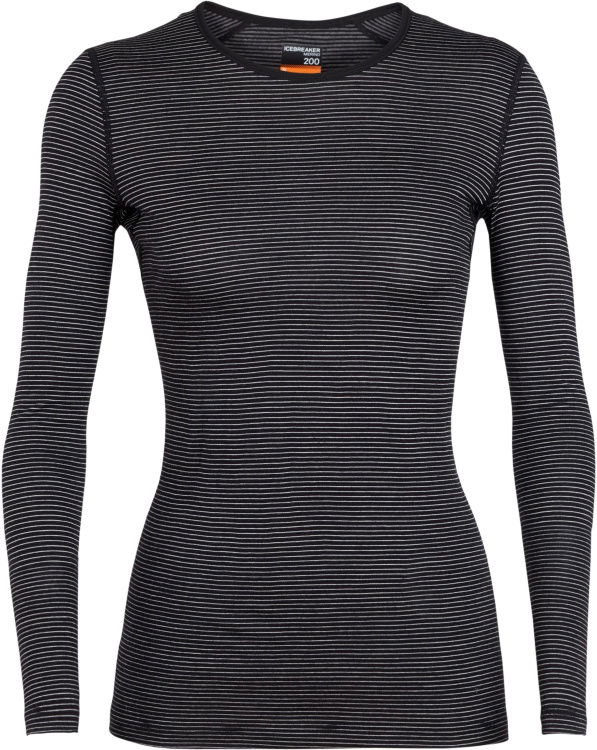 Icebreaker 200 Oasis LS Crewe Women Icebreaker 200 Oasis LS Crewe Women Farbe / color: stripe black () Icebreaker 200 Oasis LS Crewe Women Icebreaker 200 Oasis LS Crewe Women Farbe / color: stripe black ()