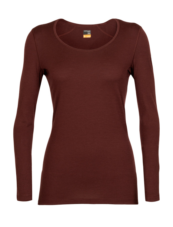 Icebreaker 200 Oasis LS Scoop Women Icebreaker 200 Oasis LS Scoop Women Farbe / color: espresso ()