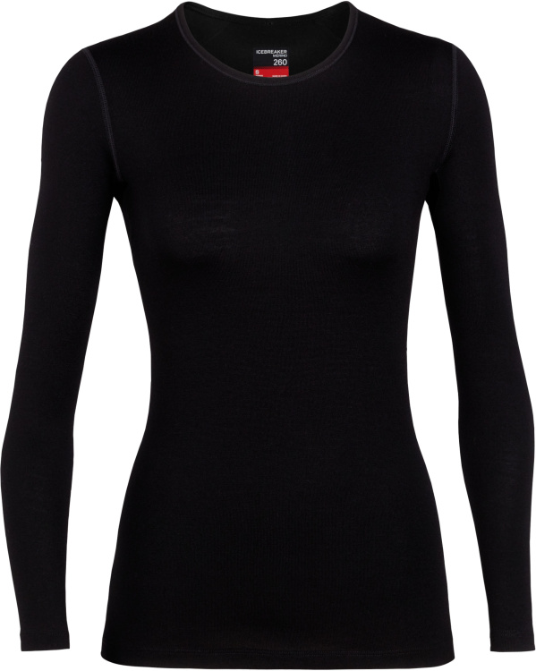 Icebreaker 260 Tech LS Crewe Women Icebreaker 260 Tech LS Crewe Women Farbe / color: black ()