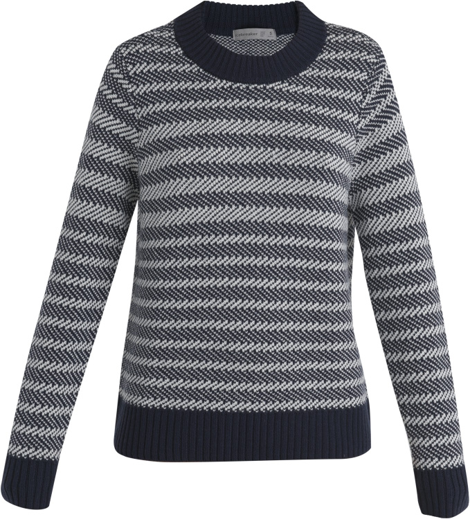 Icebreaker Waypoint Crewe Sweater Women Icebreaker Waypoint Crewe Sweater Women Farbe / color: midnight navy/snow ()