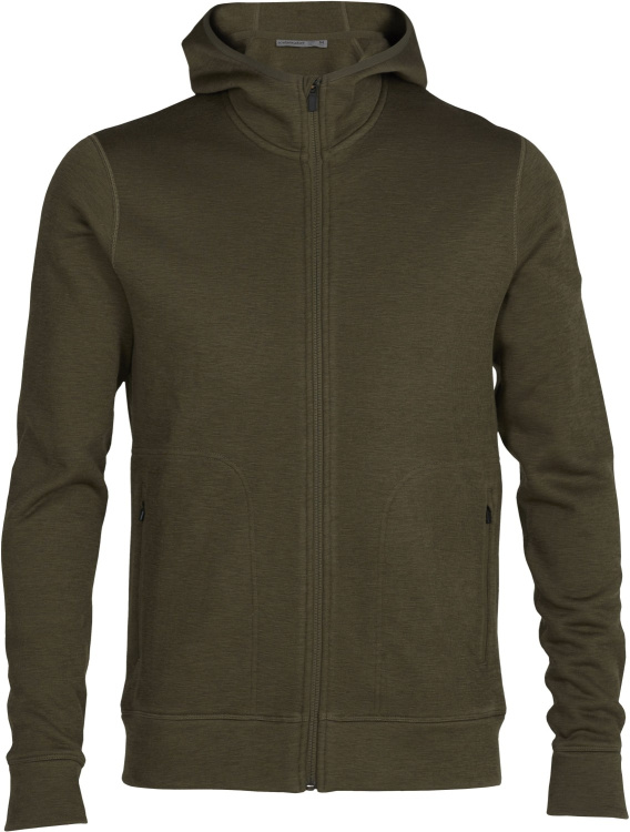 Icebreaker Elemental LS Zip Hood Icebreaker Elemental LS Zip Hood Farbe / color: loden ()