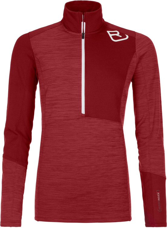 Ortovox Merino Fleece Light Zip Neck Women Ortovox Merino Fleece Light Zip Neck Women Farbe / color: dark blood blend ()