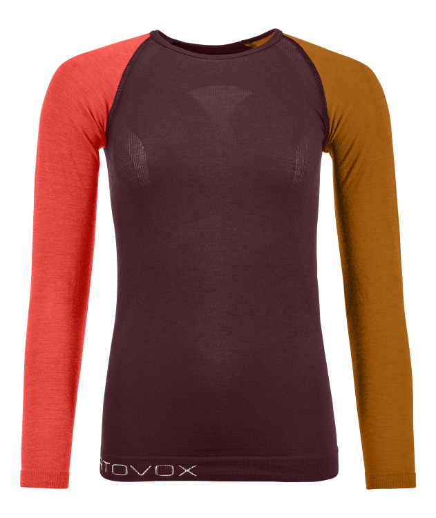 Ortovox Merino 120 Competition Light Long Sleeve Women Ortovox Merino 120 Competition Light Long Sleeve Women Farbe / color: winetasting ()