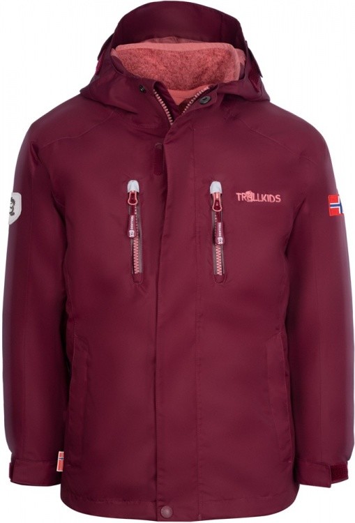 Trollkids Kids Lofoten 3in1 Jacket Trollkids Kids Lofoten 3in1 Jacket Farbe / color: maroon red/antique rose ()