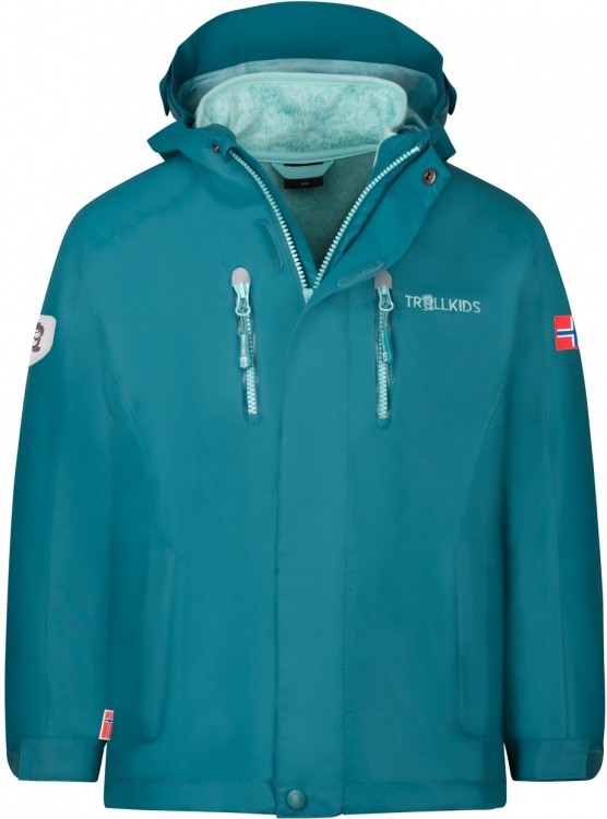 Trollkids Kids Lofoten 3in1 Jacket Trollkids Kids Lofoten 3in1 Jacket Farbe / color: teal/aqua ()