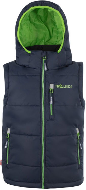 Trollkids Kids Narvik Vest Trollkids Kids Narvik Vest Farbe / color: navy/bright green () Trollkids Kids Narvik Vest Trollkids Kids Narvik Vest Farbe / color: navy/bright green ()