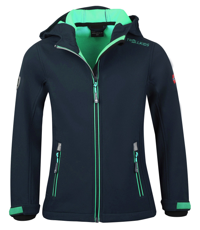 Trollkids Girls Trollfjord Jacket Trollkids Girls Trollfjord Jacket Farbe / color: navy/mint ()