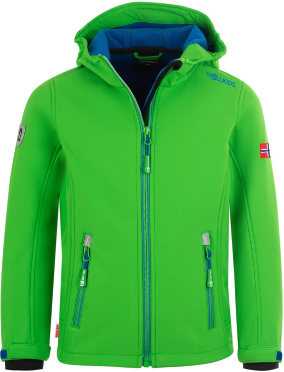 Trollkids Kids Trollfjord Jacket Trollkids Kids Trollfjord Jacket Farbe / color: bright green/med blue ()