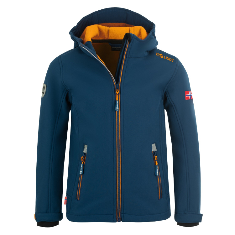 Trollkids Kids Trollfjord Jacket Trollkids Kids Trollfjord Jacket Farbe / color: mystic blue/golden yellow ()