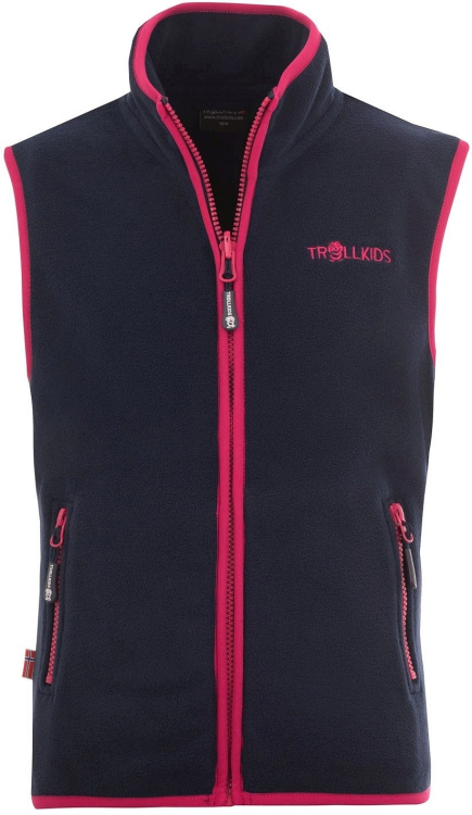 Trollkids Kids Arendal Vest Trollkids Kids Arendal Vest Farbe / color: navy/pink ()