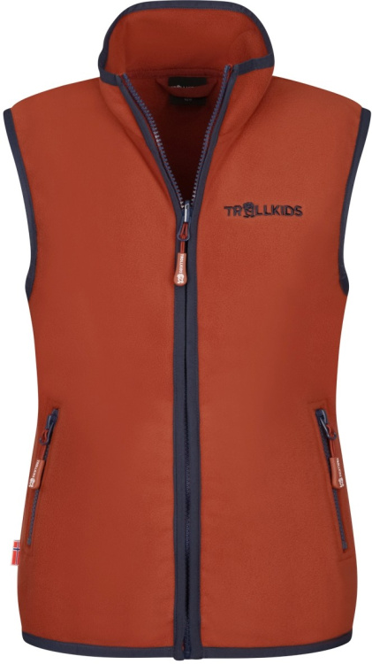 Trollkids Kids Arendal Vest Trollkids Kids Arendal Vest Farbe / color: red clay/mystic blue ()