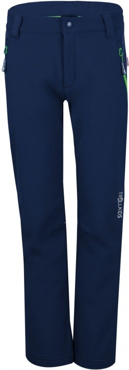 Trollkids Kids Fjell Softshell Pant Trollkids Kids Fjell Softshell Pant Farbe / color: navy/green ()