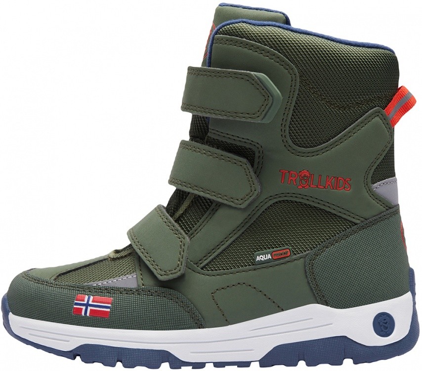 Trollkids Kids Lofoten Winter Boots Trollkids Kids Lofoten Winter Boots Farbe / color: forest green/flame orange ()