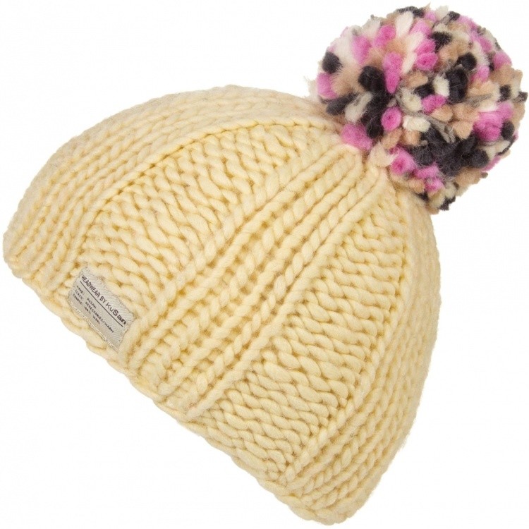 KuSan Thick Yarn Multi Bobble Hat KuSan Thick Yarn Multi Bobble Hat Farbe / color: white-beige ()