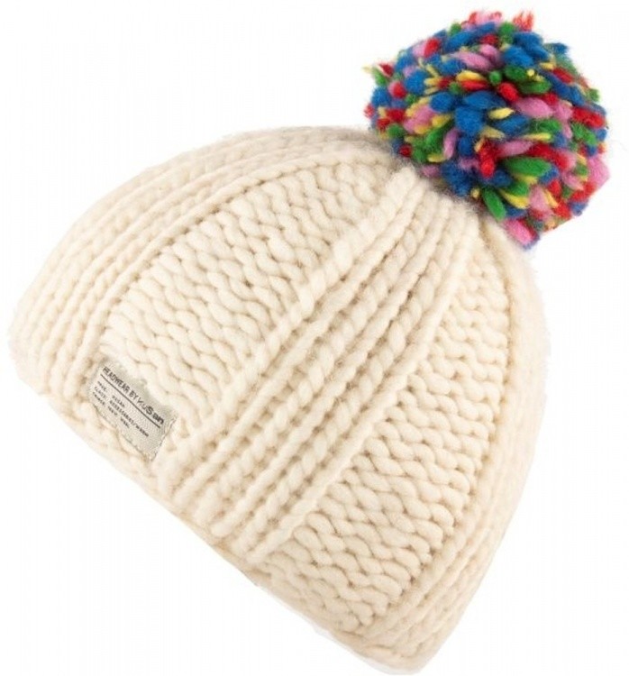 KuSan Thick Yarn Multi Bobble Hat KuSan Thick Yarn Multi Bobble Hat Farbe / color: white ()