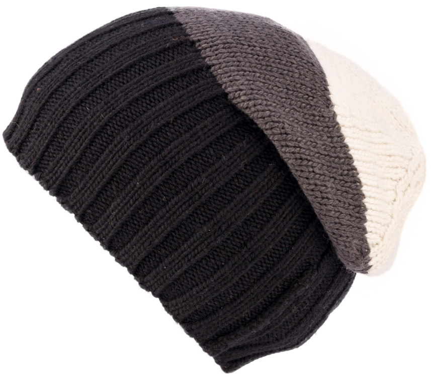 KuSan Merino Floppy Beret KuSan Merino Floppy Beret Farbe / color: black grey ()