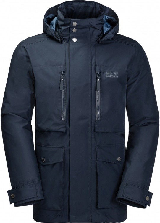 Jack Wolfskin Bridgeport Bay Jacket Jack Wolfskin Bridgeport Bay Jacket Farbe / color: night blue () Jack Wolfskin Bridgeport Bay Jacket Jack Wolfskin Bridgeport Bay Jacket Farbe / color: night blue ()