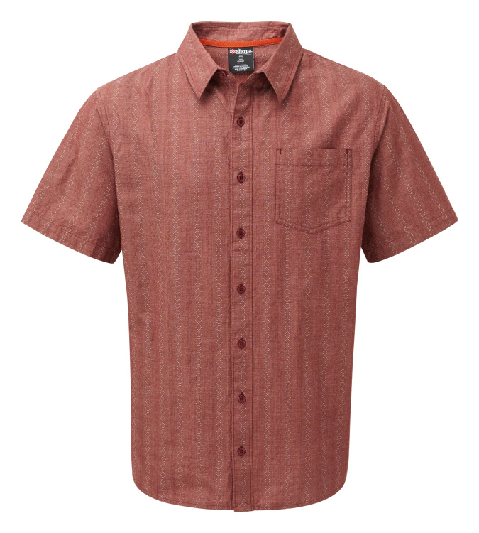 Sherpa Adventure Gear Arjun Short Sleeve Shirt Sherpa Adventure Gear Arjun Short Sleeve Shirt Farbe / color: potala red ()