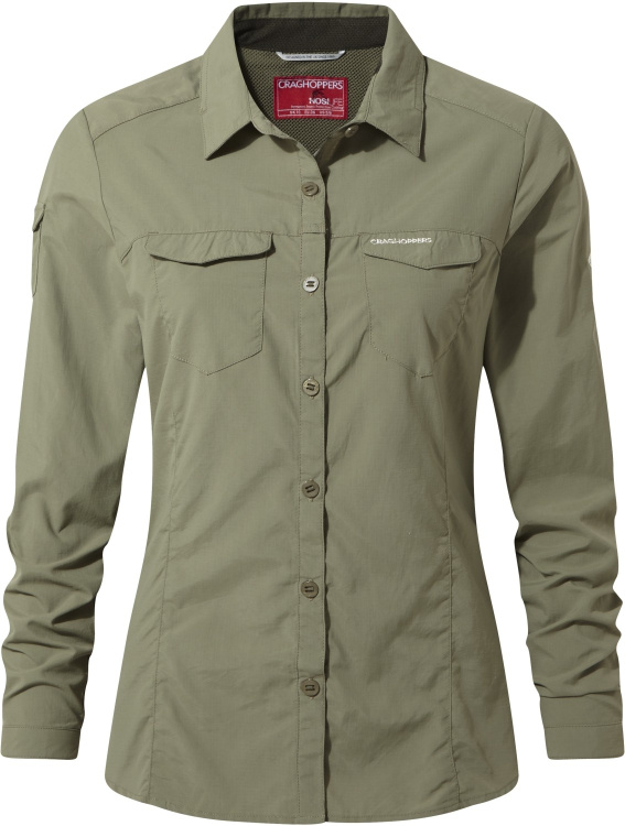 Craghoppers NosiLife Womens Adventure II Long Sleeved Shirt Craghoppers NosiLife Womens Adventure II Long Sleeved Shirt Farbe / color: soft moss () Craghoppers NosiLife Womens Adventure II Long Sleeved Shirt Craghoppers NosiLife Womens Adventure II Long Sleeved Shirt Farbe / color: soft moss ()