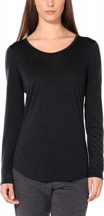 Icebreaker Solace LS Scoop Women Icebreaker Solace LS Scoop Women Farbe / color: black heather ()