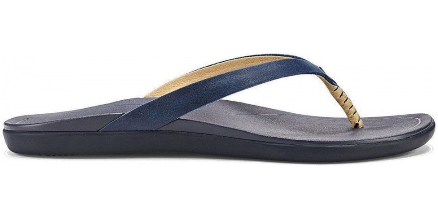 OluKai Ho Opio Leather Women OluKai Ho Opio Leather Women Farbe / color: navy/trench blue ()