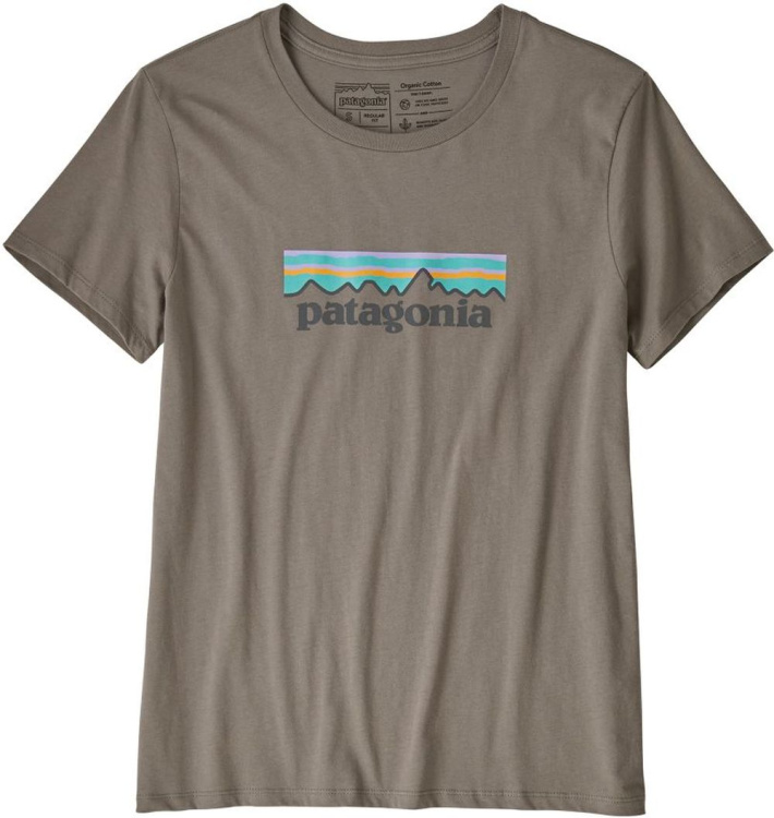 Patagonia Womens Pastel P-6 Logo Organic T-Shirt Patagonia Womens Pastel P-6 Logo Organic T-Shirt Farbe / color: feather grey ()