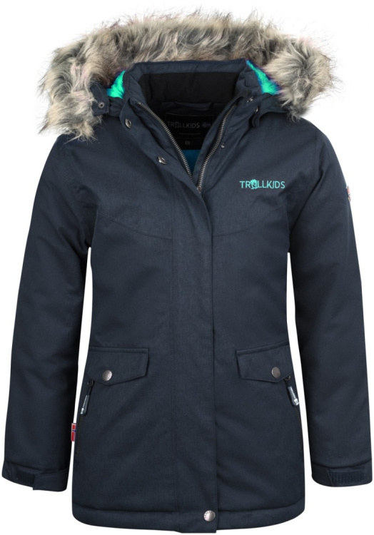 Trollkids Girls Oslo Coat XT Trollkids Girls Oslo Coat XT Farbe / color: anthracite/mint ()