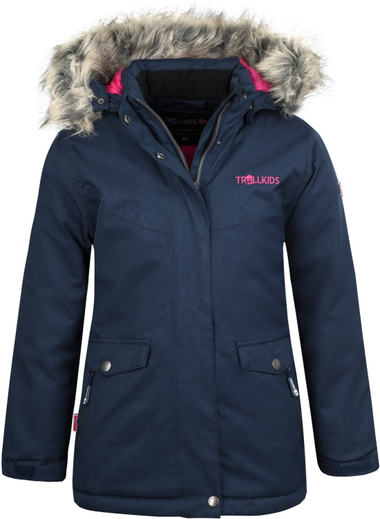 Trollkids Girls Oslo Coat XT Trollkids Girls Oslo Coat XT Farbe / color: navy/magenta ()