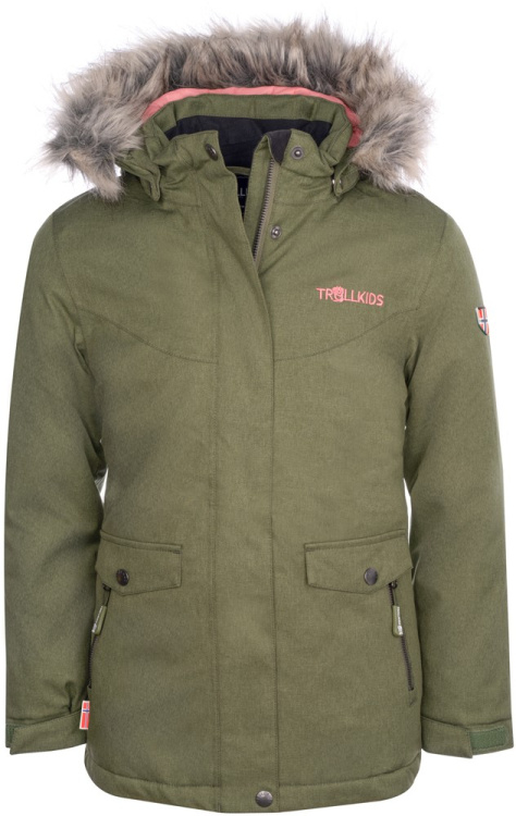 Trollkids Girls Oslo Coat XT Trollkids Girls Oslo Coat XT Farbe / color: dusky olive/antique rose () Trollkids Girls Oslo Coat XT Trollkids Girls Oslo Coat XT Farbe / color: dusky olive/antique rose ()