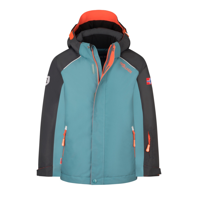 Trollkids Kids Holmenkollen Snow Jacket Pro Trollkids Kids Holmenkollen Snow Jacket Pro Farbe / color: stormy blue/black/flame orange ()
