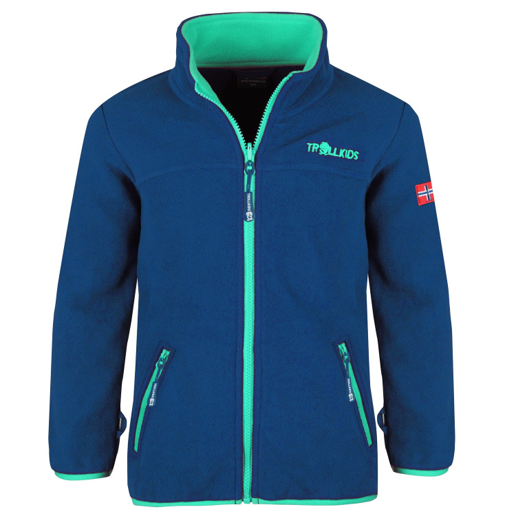 Trollkids Girls Oppdal Jacket XT Trollkids Girls Oppdal Jacket XT Farbe / color: midnight blue/dark mint ()