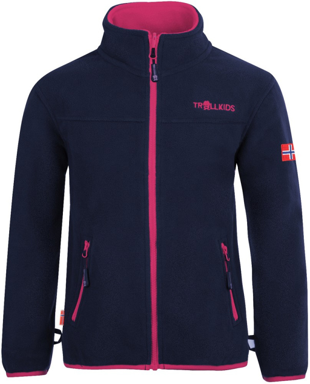 Trollkids Girls Oppdal Jacket XT Trollkids Girls Oppdal Jacket XT Farbe / color: navy/magenta ()