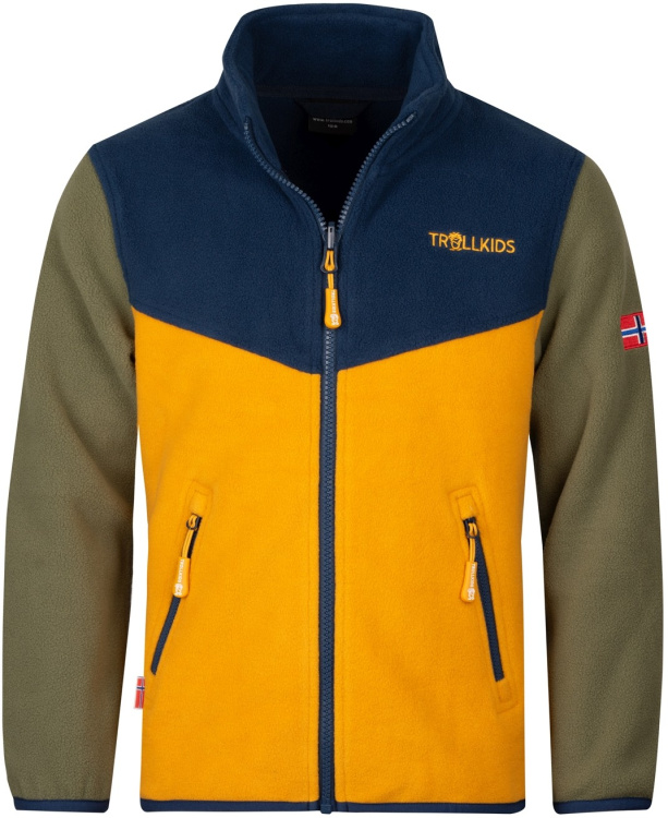 Trollkids Kids Oppdal Jacket XT Trollkids Kids Oppdal Jacket XT Farbe / color: moss/golden yellow/mystic blue ()