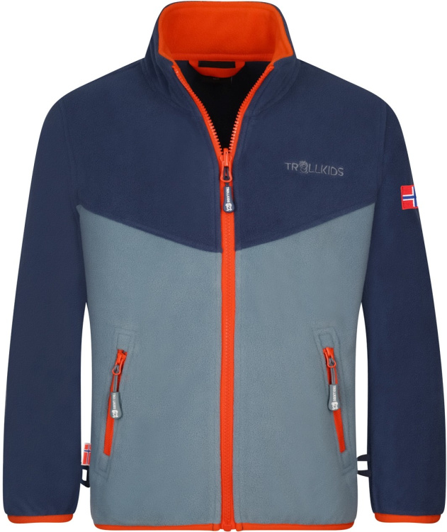 Trollkids Kids Oppdal Jacket XT Trollkids Kids Oppdal Jacket XT Farbe / color: mystic blue/burnt orange/steel blue ()