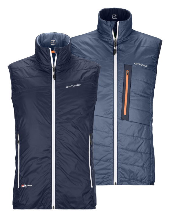 Ortovox Swisswool Light Piz Cartas Vest Ortovox Swisswool Light Piz Cartas Vest Farbe / color: dark navy () Ortovox Swisswool Light Piz Cartas Vest Ortovox Swisswool Light Piz Cartas Vest Farbe / color: dark navy ()